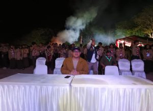 Ditandai Upacara Api Unggun, KPU Banten Tutup Sosialisasi Pilkada Serentak 2024