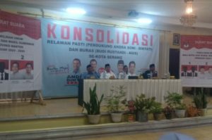 Relawan “Pasti” dan “Buras” Se-Kota Serang Adakan Konsolidasi