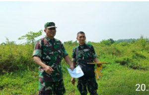 Dukung Program Pemerintah, Pasiter Kodim 0602/Serang Tinjau Lahan Pembangunan Dapur Sehat