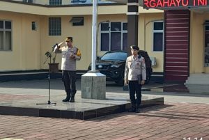 Kapolres Lebak Pimpin Apel Persiapan Pam Penyekatan Pelantikan Presiden dan Wapres RI