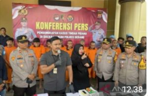 Satreskrim Polres Serang Ringkus 10 Pelaku Curanmor