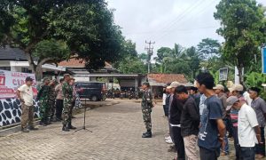 Ikuti Apel Siaga Satlinmas, Koramil 0602-12/Ciomas dan Polsek Ciomas Siap Amankan Pilkada 2024