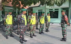 Anggota Koramil 0602-02/Kasemen Gelar Apel Siaga di Masa Tenang Pilkada 2024