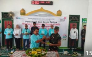 Danramil 0602-09/Cikeusal Hadiri Peresmian dan Serah Terima Bantuan SAB, MCK dan Waterwell di 8 Titik