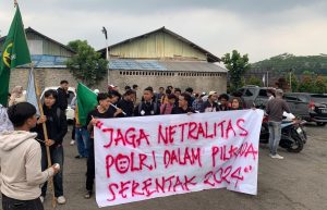 Mahasiswa Tuntut Netralitas Polda Banten Dalam Pilkada Serentak 2024
