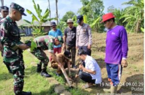 Dukung Program Ketahanan Pangan, Koramil 0602-20/Pamarayan Tanam Pohon Sukun