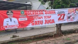 Badan Kesbangpol Banten Klarifikasi Narasi Spanduk “Berbeda Suara Tetapi Tetap Satu Juga”