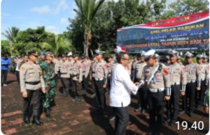 Amankan Nataru, Polres Lebak Apel Gelar Pasukan Ops Lilin Maung 2024