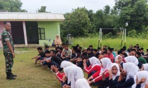 Babinsa Koramil 0602-17/Carenang Ajak Generasi Muda Tingkatkan Disiplin
