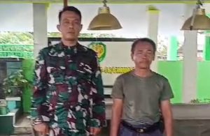 Tanamkan Nilai Nasionalisme, Koramil 0602-16/Ciruas Kumandangkan Lagu Indonesia Raya