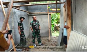 Kasdim 0602/Serang Tinjau Rutilahu di Desa Binong