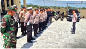 Kapolsek Pamarayan Pantau Aksi Demo ke PT. Shewon Steel Indonesia