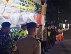 Sinergi TNI/Polri, Koramil 0602-16/Ciruas Bersama Aparat Kepolisian Perkuat Pengamanan Arus Mudik Idul Fitri