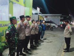 Babinsa Koramil 0602-12/Ciomas Bersiaga di Pos Pam Idul Fitri Bersama Anggota Polsek 