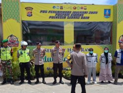 Sertu Asep Saepudin Babinsa Koramil 0602-12/Ciomas dan Polsek Bersinergi Amankan Perayaan Idul Fitri