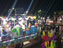 Pasca Idul Fitri, Pengunjung Alun-Alun Rangkasbitung Membludak