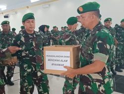Bantu Korban Gempa Myanmar, Anggota Kodim 0602/Serang Gelar Aksi Donasi