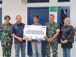 Kodim 0602/Serang Melalui Koramil Cipocok Jaya Bersama BRI Peduli Berikan RTLH