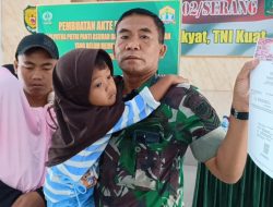Kodim 0602/Serang dan Disdukcapil Kota Serang Wujudkan Mimpi Anak Panti Asuhan Melalui Akte Kelahiran Gratis
