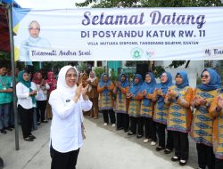 Tinawati Andra Soni Monitoring di Posyandu Katuk Kelurahan Pondok Jagung Timur