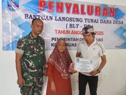 Babinsa Koramil 0602-16/Ciruas Dampingi Penyaluran BLTDD