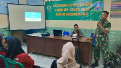 Satgas TMMD Ke-124 Kodim 0602/Serang Berikan Materi Manajemen Pasca Panen
