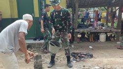 Satgas TMMD Ke-124 Kodim Serang Bantu Pembangunan Rumah Bagi Keluarga Kurang Mampu
