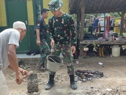 Satgas TMMD Ke-124 Kodim Serang Bantu Pembangunan Rumah Bagi Keluarga Kurang Mampu