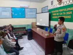 Satgas TMMD ke-124 Kodim 0602/Serang Gelar Penyuluhan Bahaya Narkoba di Desa Silebu