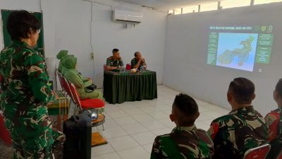 Kunjungi Koramil Cipocok Jaya, Dandim 0602/Serang Sebut Prajurit Teritorial Harus Disiplin dan Adaptasi 
