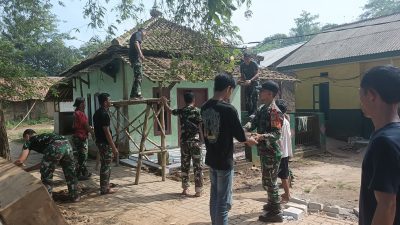 Satgas TMMD ke-124 Kodim 0602/Serang Renovasi Musholla Al-Amin di Kampung Silebu Bayur