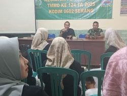 Di Desa Silebu, Satgas TMMD ke-124 Kodim 0602/Serang Adakan Penyuluhan Lingkungan Hidup 