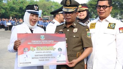 Kucurkan Rp.123,8 M Untuk Desa, Gubernur Banten : “Untuk Tingkatkan Pelayanan Pemerintah Desa”