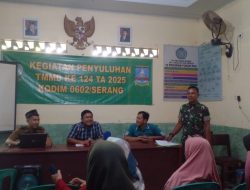 Satgas TMMD ke-124 Kodim 0602/Serang Gelar Penyuluhan Bahaya Terorisme dan Radikalisme di Desa Silebu
