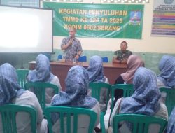 Di Desa Silebu, Satgas TMMD ke-124 Kodim 0602/Serang Gelar Penyuluhan Pembentukan Karakter Anak 