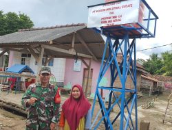 Sumur Bor Program KASAD, Siap Dinanfaatkan Sekolah PAUD Nurul Islam Desa Sukajadi