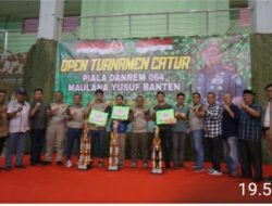 Open Turnamen Catur Piala Danrem 064/MY Meriahkan HUT ke-59 