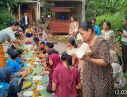 Jalan Rusak di Kampung Pasir Tamiang Tuntas, Warga Gelar Acara Tasyakura 