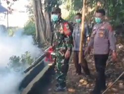 Babinsa Koramil 0602-05/Cipocok Jaya dan Bhabinkamtibmas Cegah Penyakit DBD