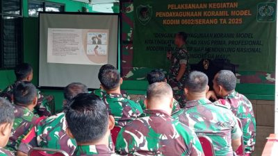Kodim 0602/Serang Gelar Pendayagunaan Koramil Model