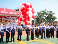Gubernur Andra Soni dan Kapolda Banten Ikuti Olahraga Bersama HUT Bhayangkara ke-79 Polda Banten