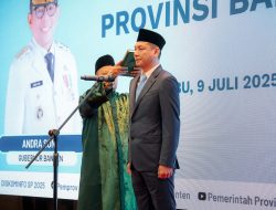 Gubernur Banten Andra Soni Lantik Deden Apriandhi Sebagai Sekda Banten
