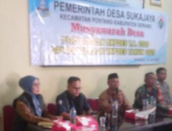 Babinsa Koramil 0602-10/Pontang Dukung Penyusunan RKP Desa Tahun 2026