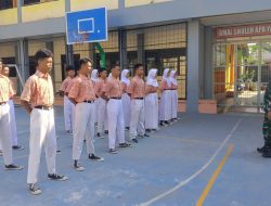 Babinsa Koramil 0602-01/Kota Serang Latih PBB dan Wawasan Kebangsaan