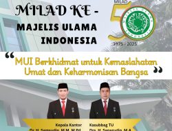 Kepala Kemenag Kota Tangerang Mengucapkan Selamat Milad MUI Banten Ke-50