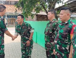 Danramil 0602-17/Carenang Sambut Kunker Dandim 0602/Serang