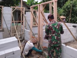 Rumah Warga Disulap “Cantik” Koramil 0602-20/Pamarayan