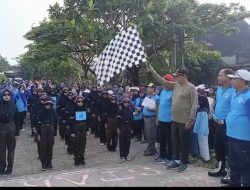 Danramil 0602-16/Ciruas, Kapten Inf Afendi Hadiri Lomba Gerak Jalan