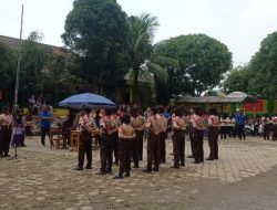 Babinsa Koramil 0602-20/Pamarayan Penilai Lomba Ketrampilan Baris-Berbaris