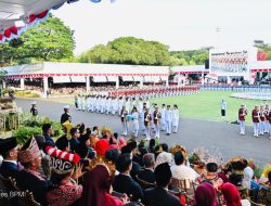 Menteri Nusron dan Wamen Ossy Ikuti  Rangkaian Upacara Peringatan HUT ke-80 RI